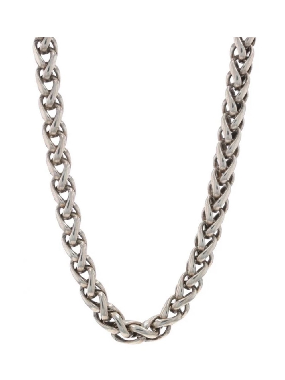 David Yurman 6mm Wheat Chain Necklace 16 3/4" - Sterling Silver 925 Yellow 14k